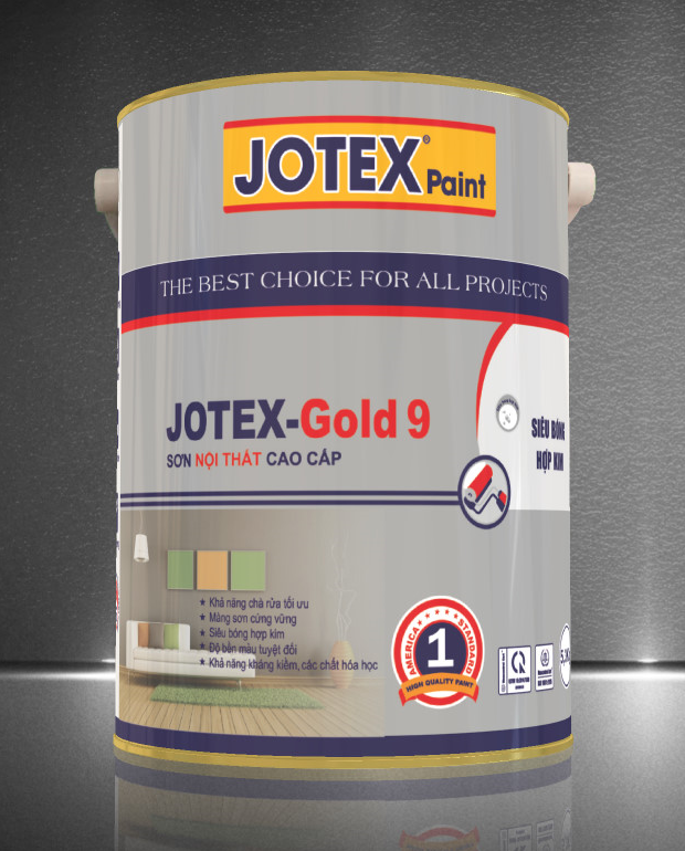 Jotex-Gold 9 Sơn nội thất siêu bóng hợp kim cao cấp