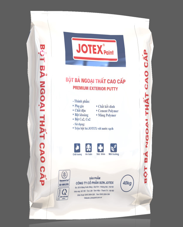 Bột bả (Bột trét) ngoại thất cao cấp Jotex-Premium Exterior Putty